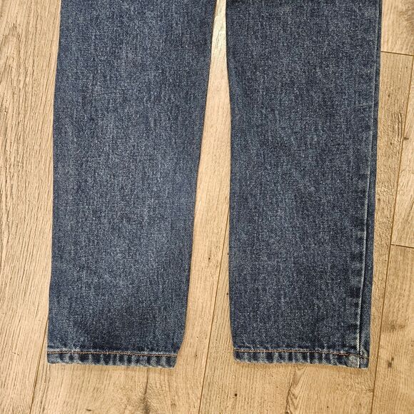 Vintage Guess Blue Jeans with Black Triangle Classic Fit Size 28 100% Cotton - Picture 6 of 10